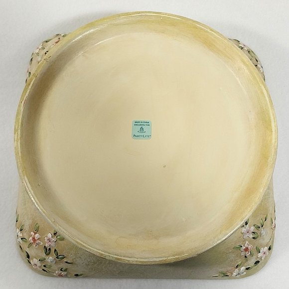 Vintage PartyLite Votive Pedestal Floral Design 6 Tealight Holder #1312 - Picture 9 of 11